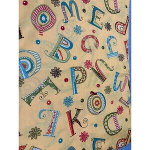 Mind Your Ps & Qs by Keiki for Moda Alphabet Print Fabric 24" x 44" Cotton Quilt